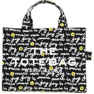 Marc Jacobs The Medium Tote Marc Is Joy Canvas Tote Bag - Black Multi